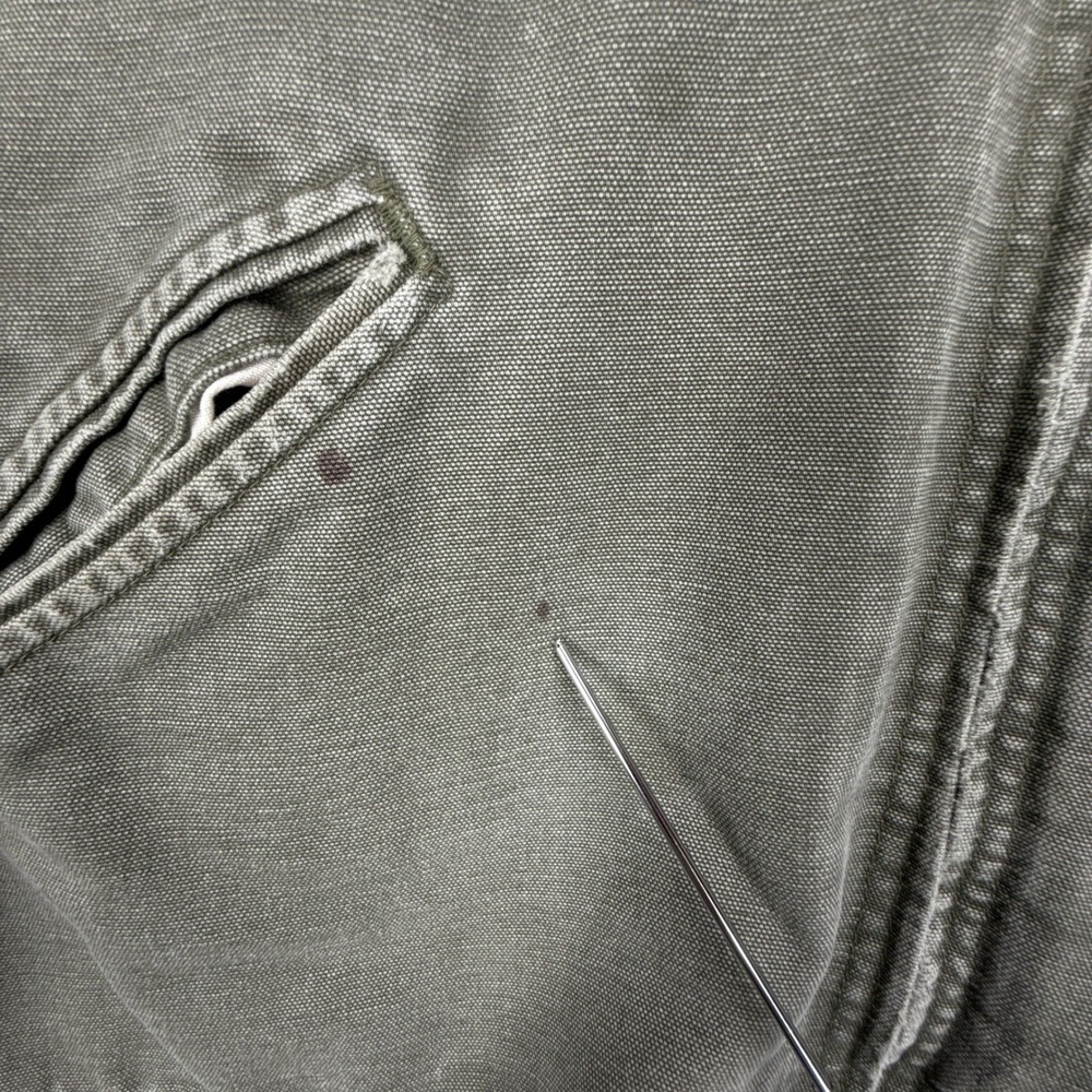 Carhartt Detroit Jacket Blanket Lined Mens XL J76 MOS Moss Green Faded - Picture 15 of 16